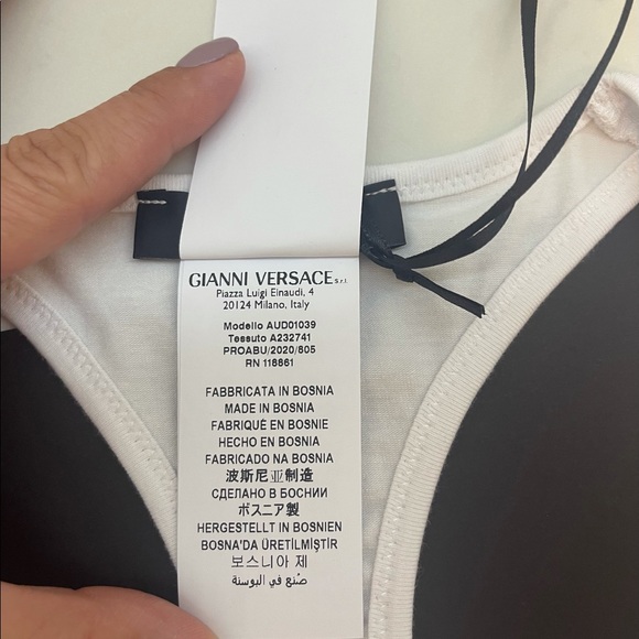 VERSACE GRECA BORDER SPORTS BRA Size 3 - Picture 3 of 6
